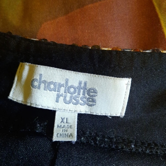 Charlotte Russe Leopard print sequin shorts - Picture 2 of 3